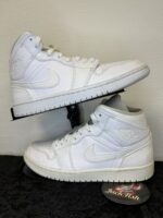 Jordan 1 - Mid - Triple White 2.0 (2020) - Afbeelding 3