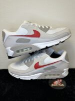Air Max 90 - White College Grey Vast Grey University Red - Afbeelding 3