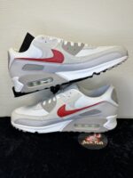 Air Max 90 - White College Grey Vast Grey University Red - Afbeelding 4