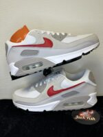 Air Max 90 - White College Grey Vast Grey University Red - Afbeelding 3