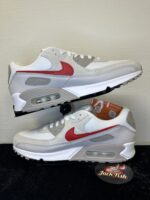Air Max 90 - White College Grey Vast Grey University Red - Afbeelding 4