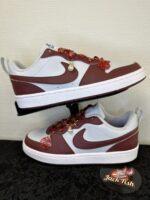 Nike Court Borough Chinese style Recraft GS "Dark Team Red" - Afbeelding 3